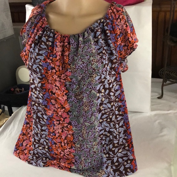 Maeve Tops - Maeve off shoulder flutter sleeve top